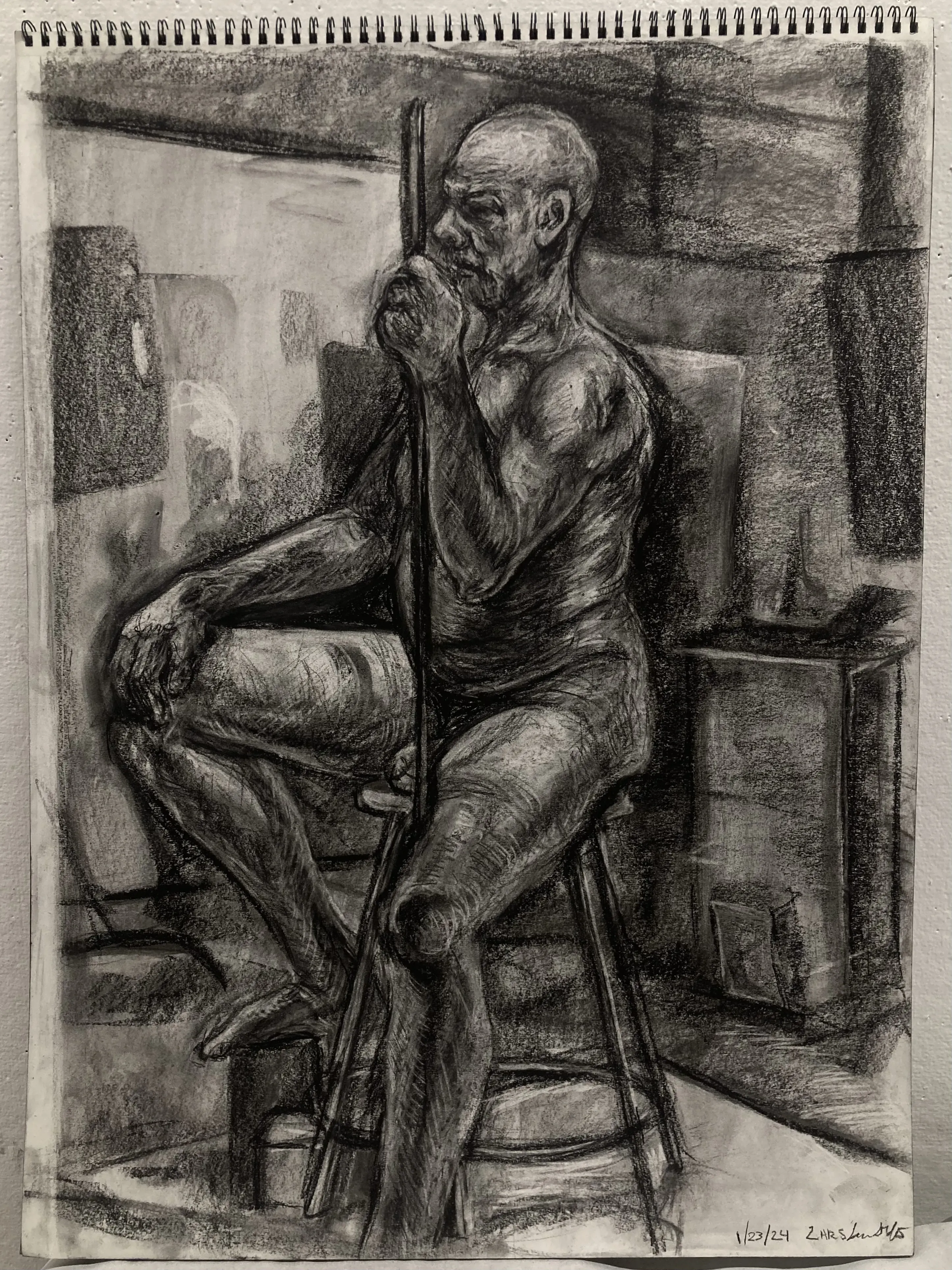 figure study 1-2024-charcoal